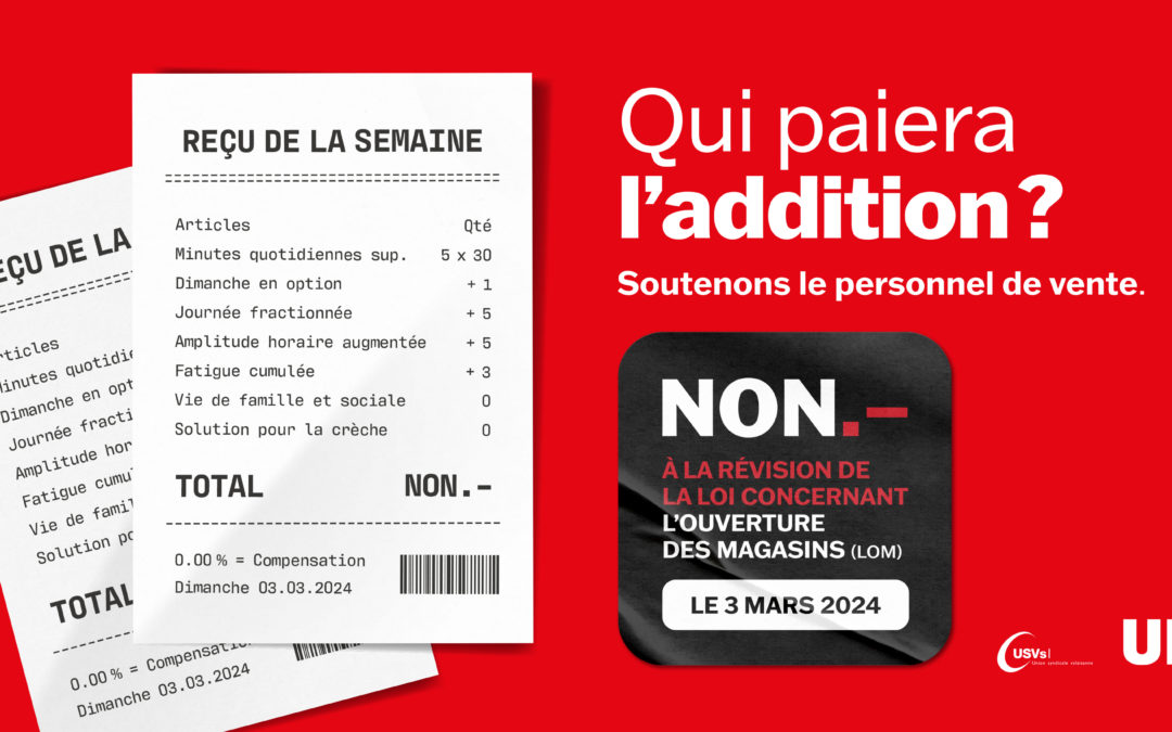 Révision de la loi concernant l’ouverture des magasins (LOM) : Qui paiera l’addition ?